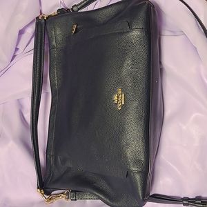 Coach Navy Blue Cross body Bag.